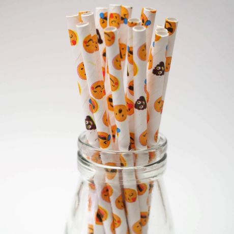 HALLOWEEN PAPER STRAWS x20 Drinking Day Of The Dead Party Drink Skull HAL1340 UK 