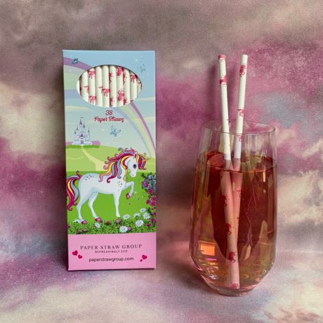 Unicorn Paper Straws - Pack of 38 Straws