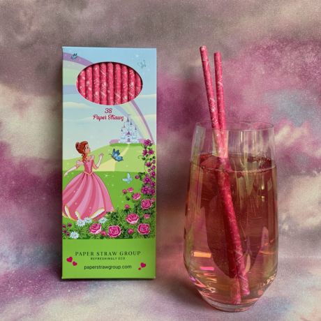 Princess Paper Straws - Pack of 38 Straws