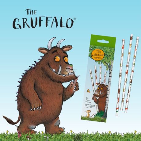 The Gruffalo Paper Straws - Box of 30 straws 