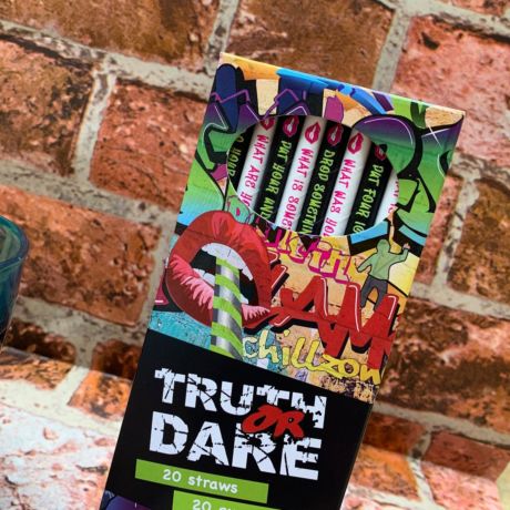 Truth or Dare Straws 8mm x 200mm Box of 20 