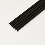 Black Paper Drinking Straw 200x8mm - At Home and Party Use