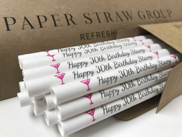 The Next Big Thing Personalised Paper Straws