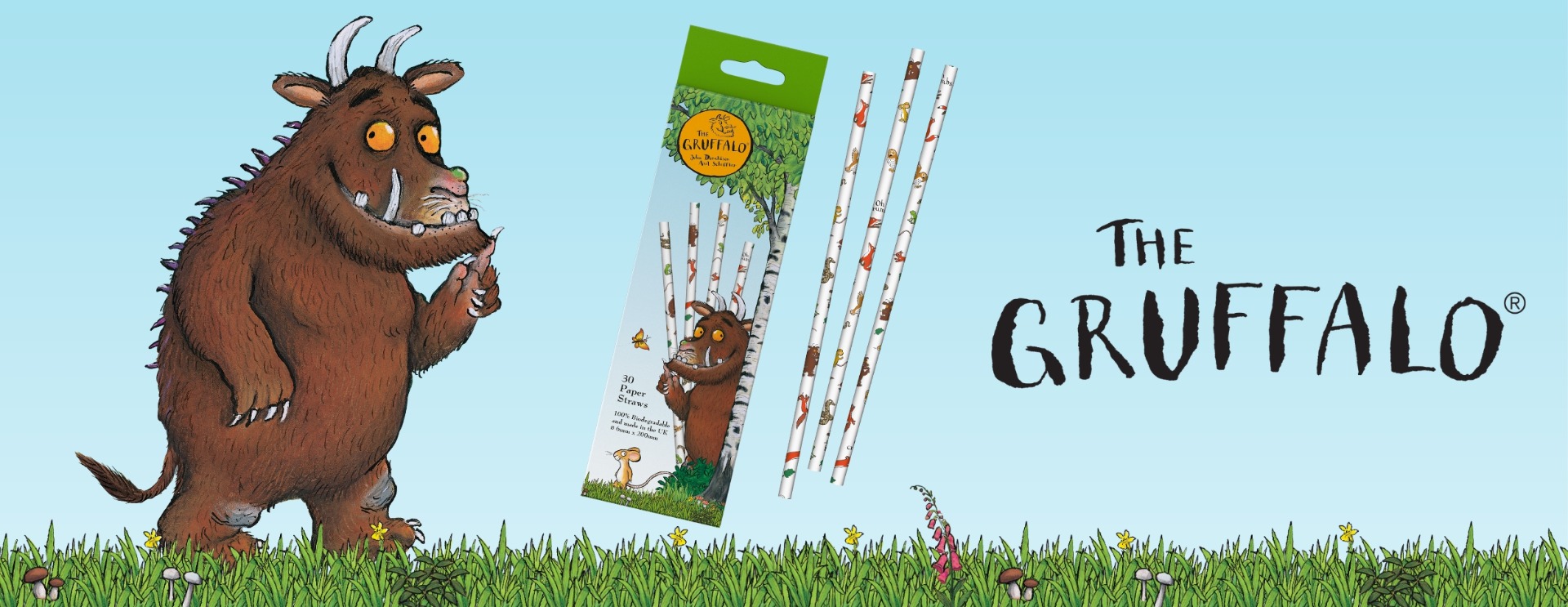 Gruffalo Paper Straw